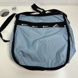 New LeSportsac Rebecca Top Zip Bag Hobo Messenger Crossbody Cloud Blue